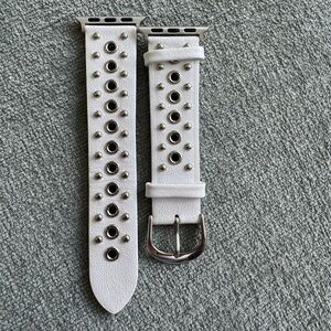 White Studded Smart Watch Band NWOT